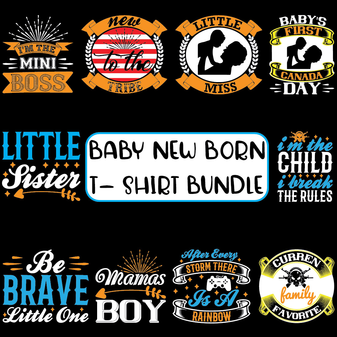 Baby New born T- Shirt Bundle preview image.