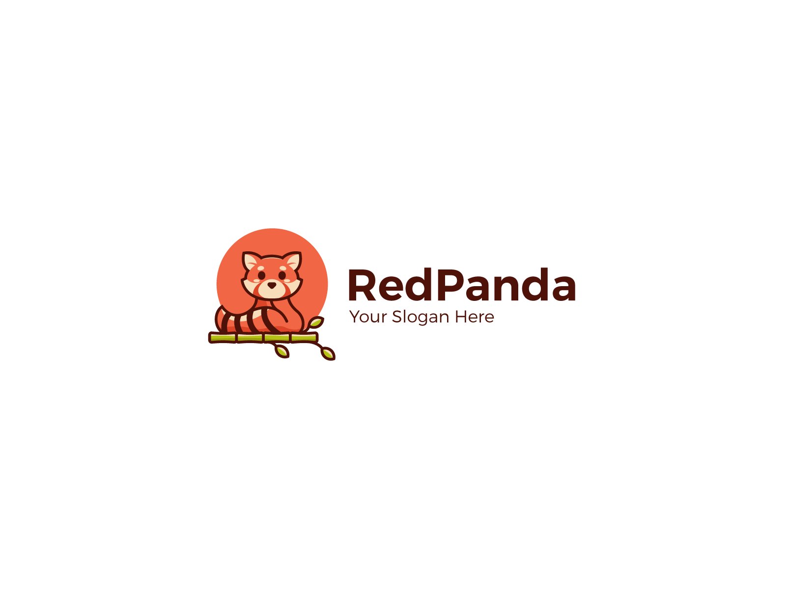 Red Panda bamboo Logo cover image.