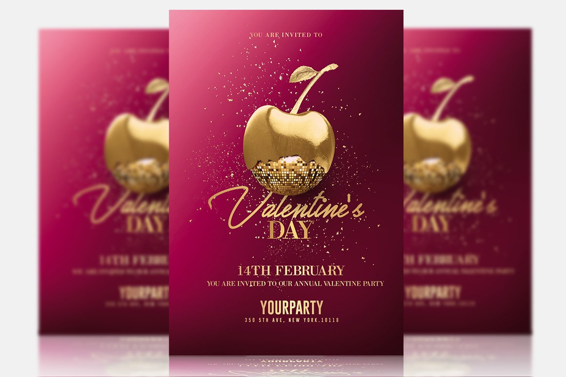 Valentine's Day - Classy Invitation cover image.