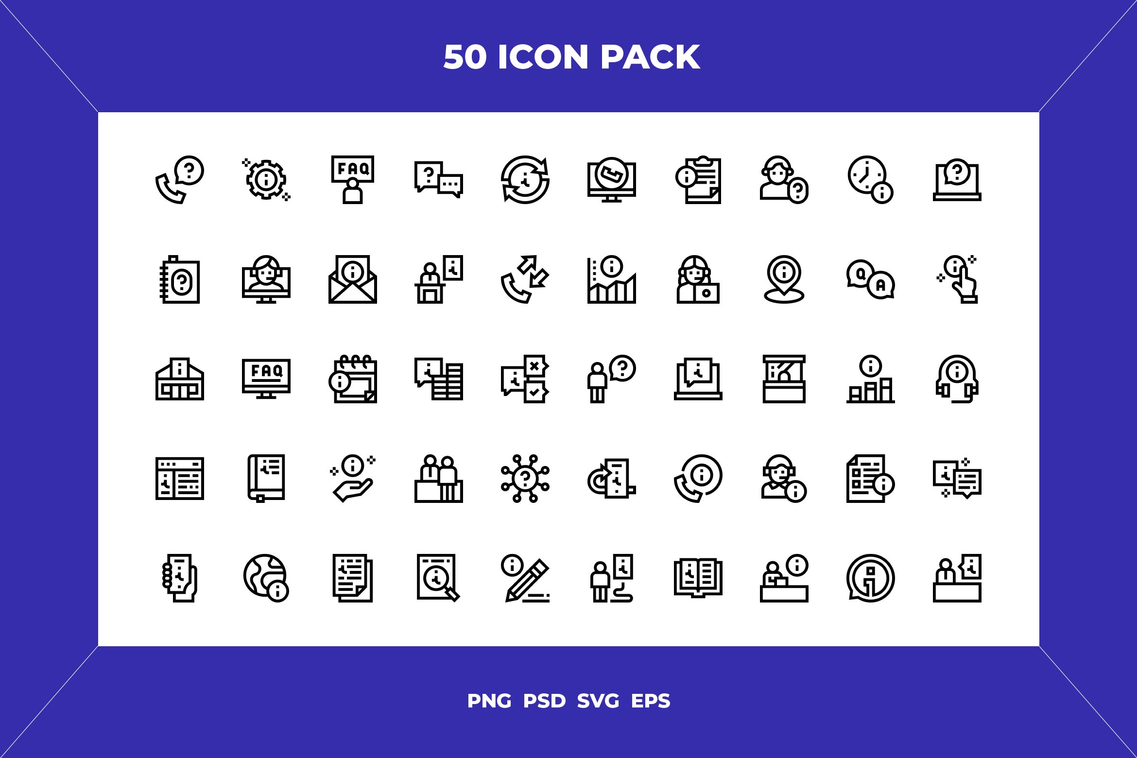 Info center icons cover image.