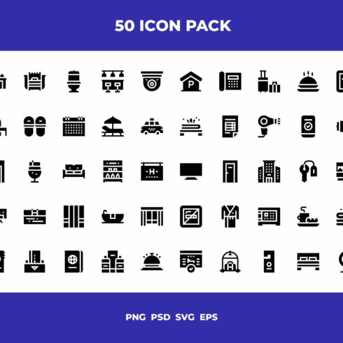 Hotel icons cover image.