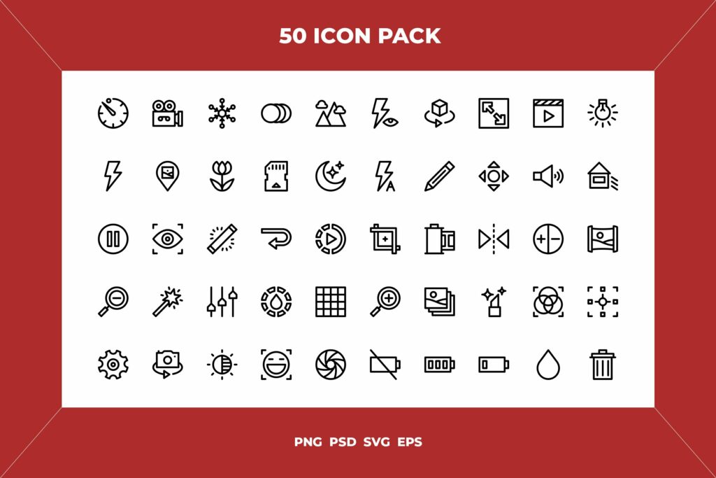 Camera interface icons – MasterBundles