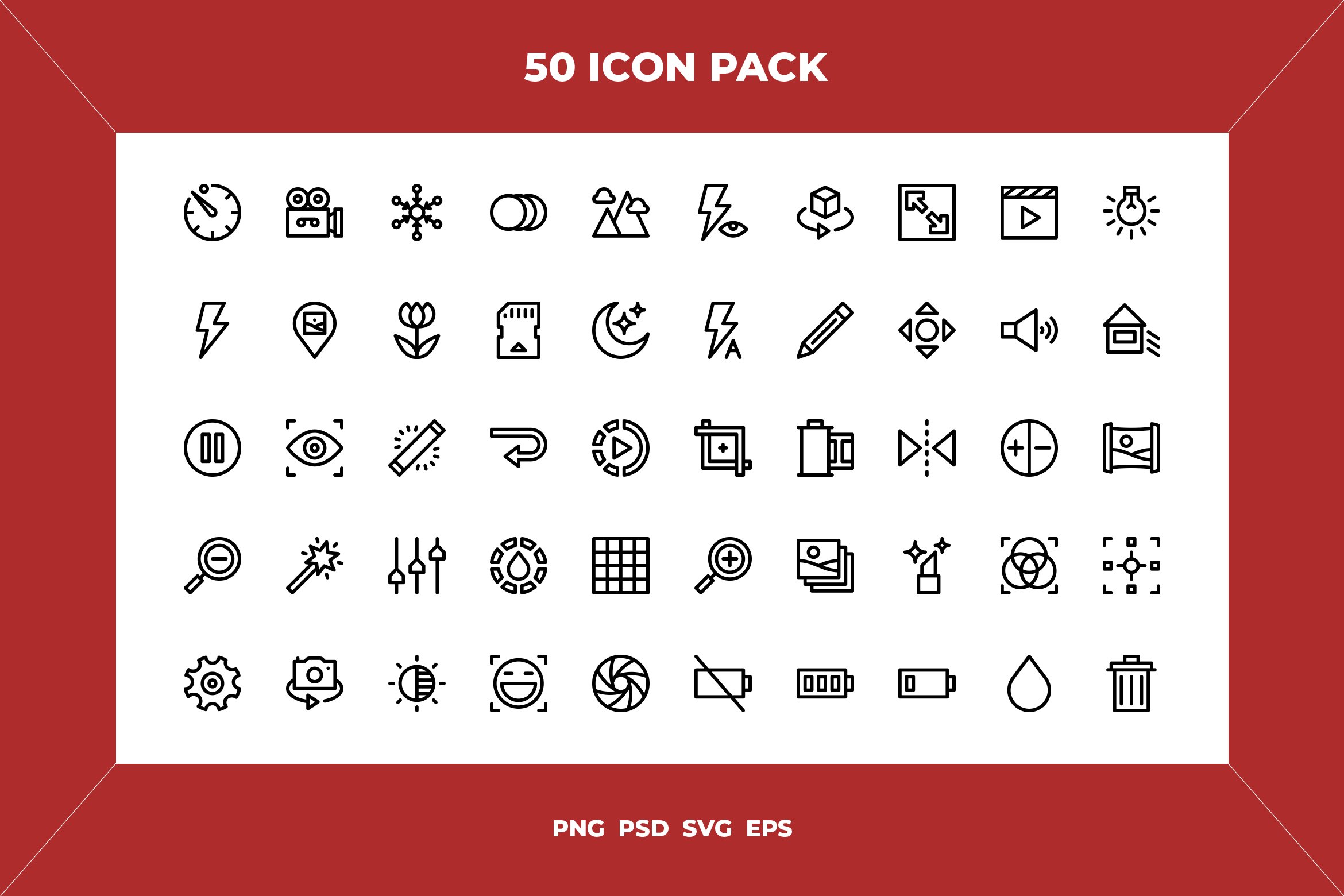 Camera interface icons cover image.