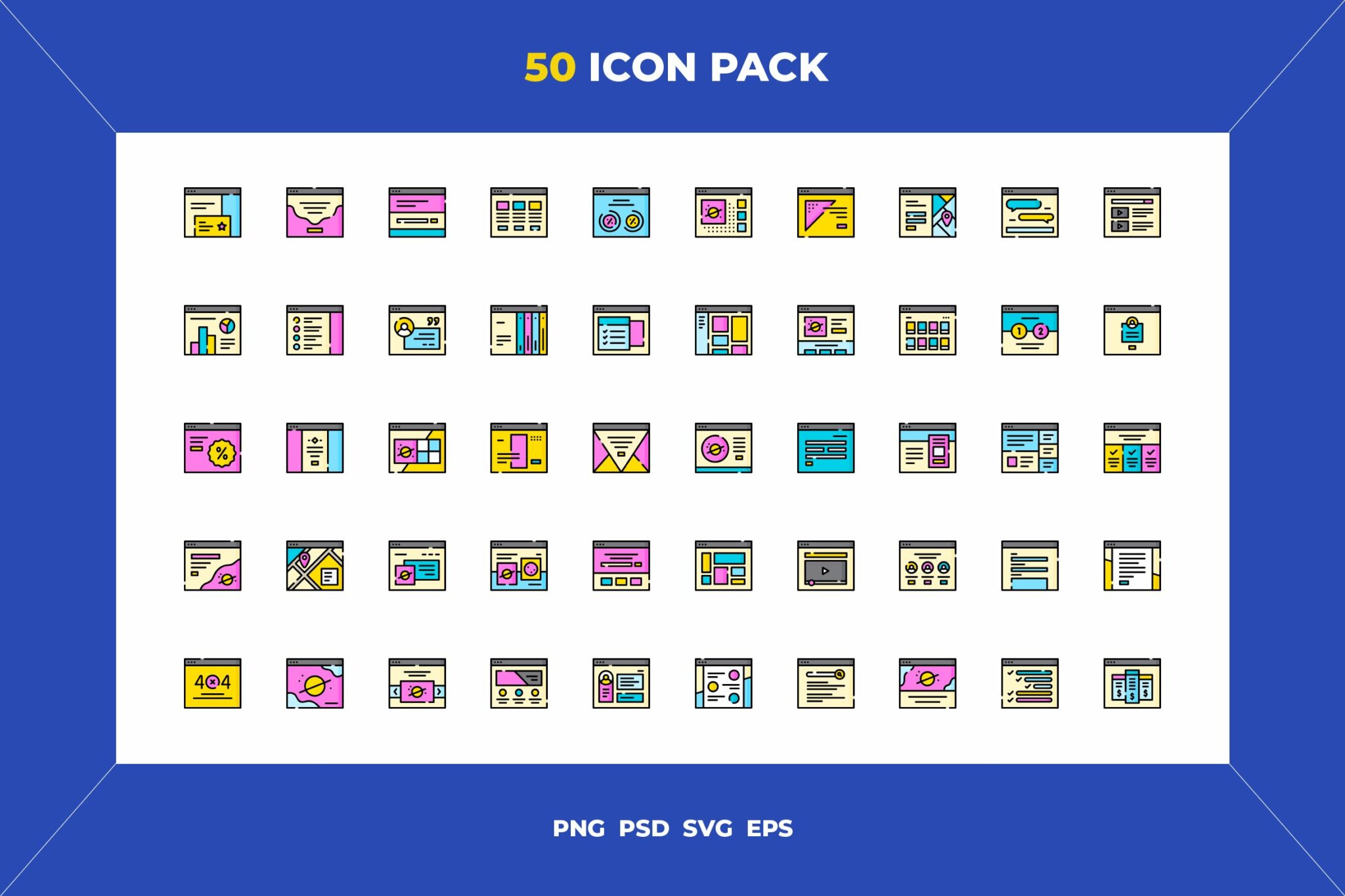 Web layout icons – MasterBundles