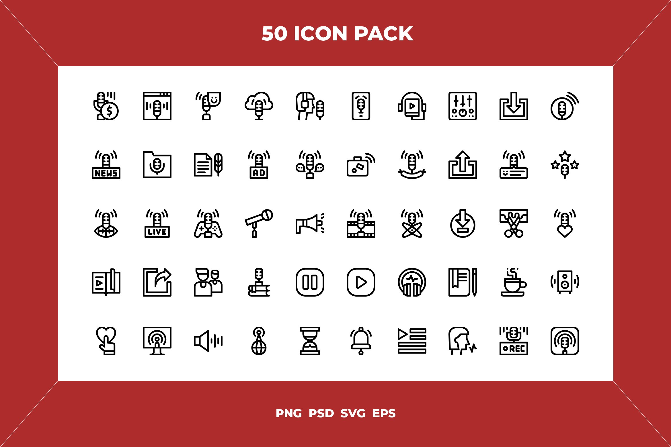 Podcast icons cover image.