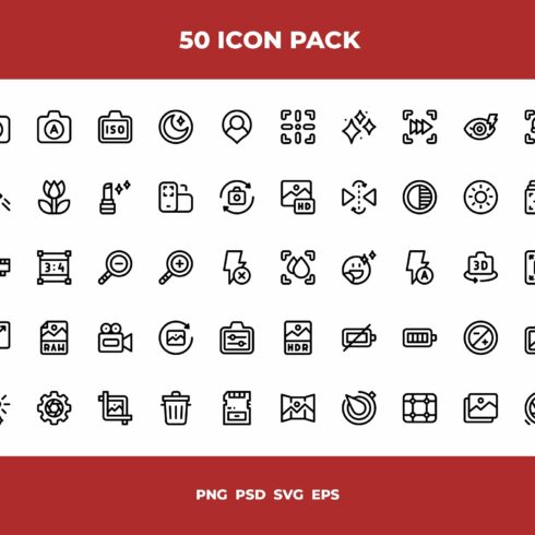 Camera interface icons cover image.