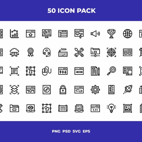 Web design icons cover image.