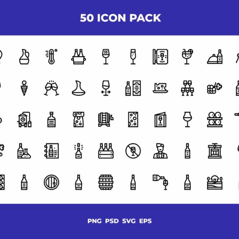 Wine icons cover image.