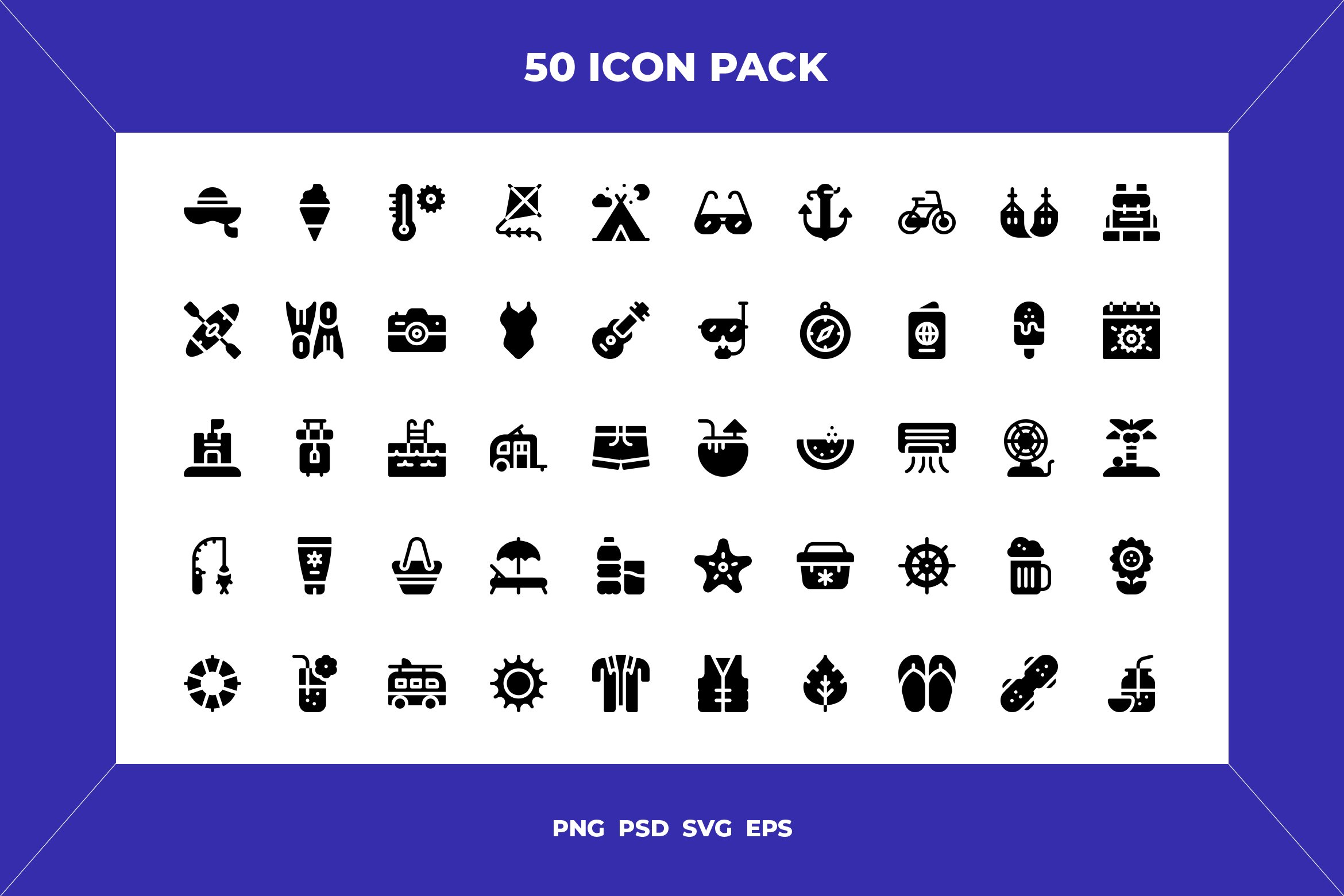 Summer icons cover image.