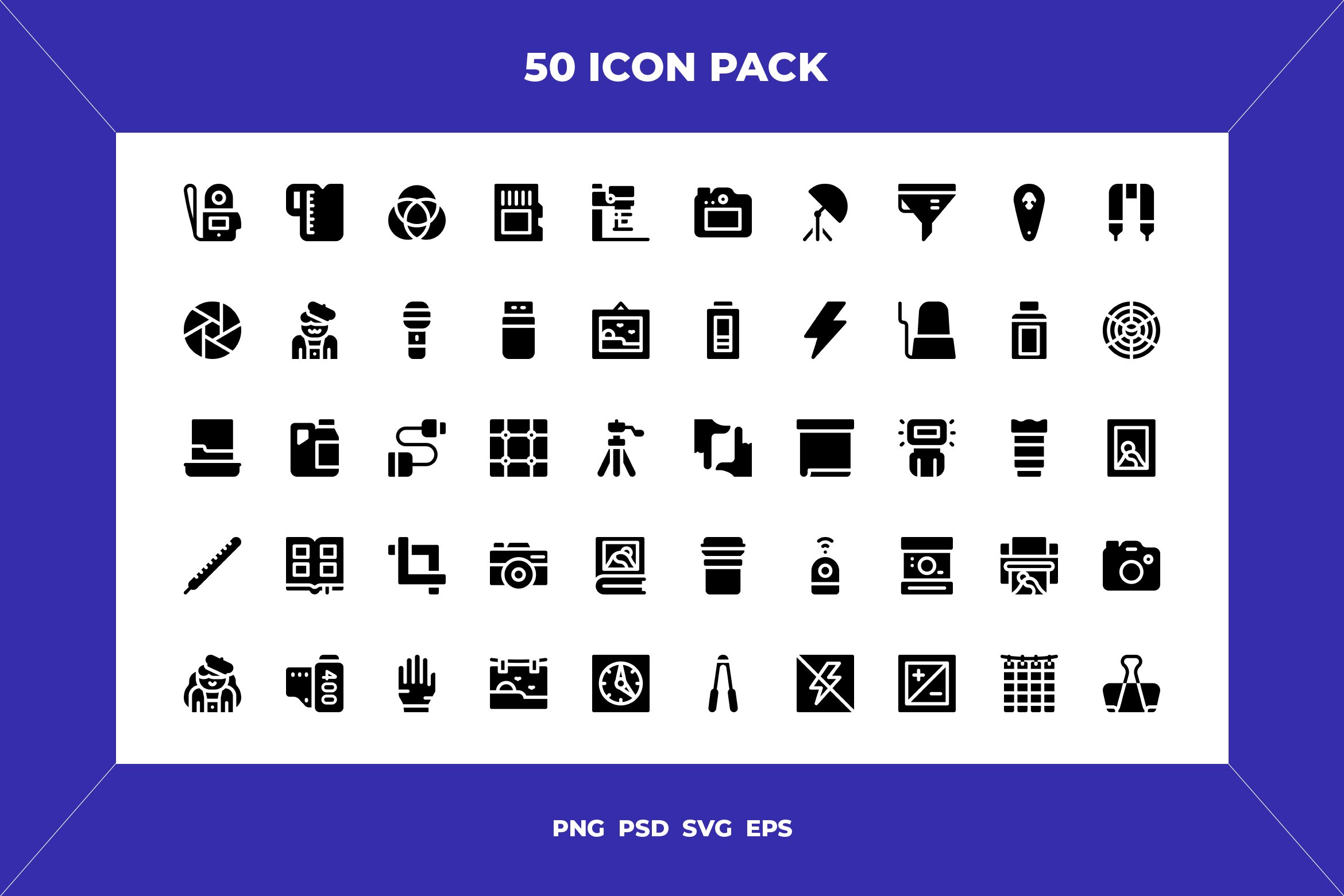 Photography icons cover image.