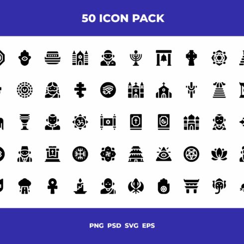 Religion icons cover image.