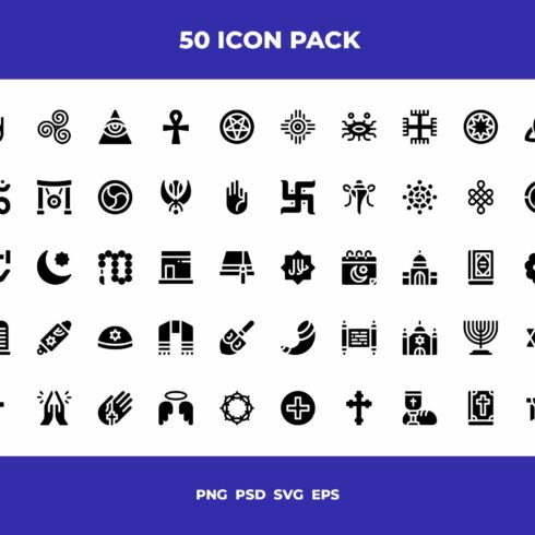 Religion icons cover image.