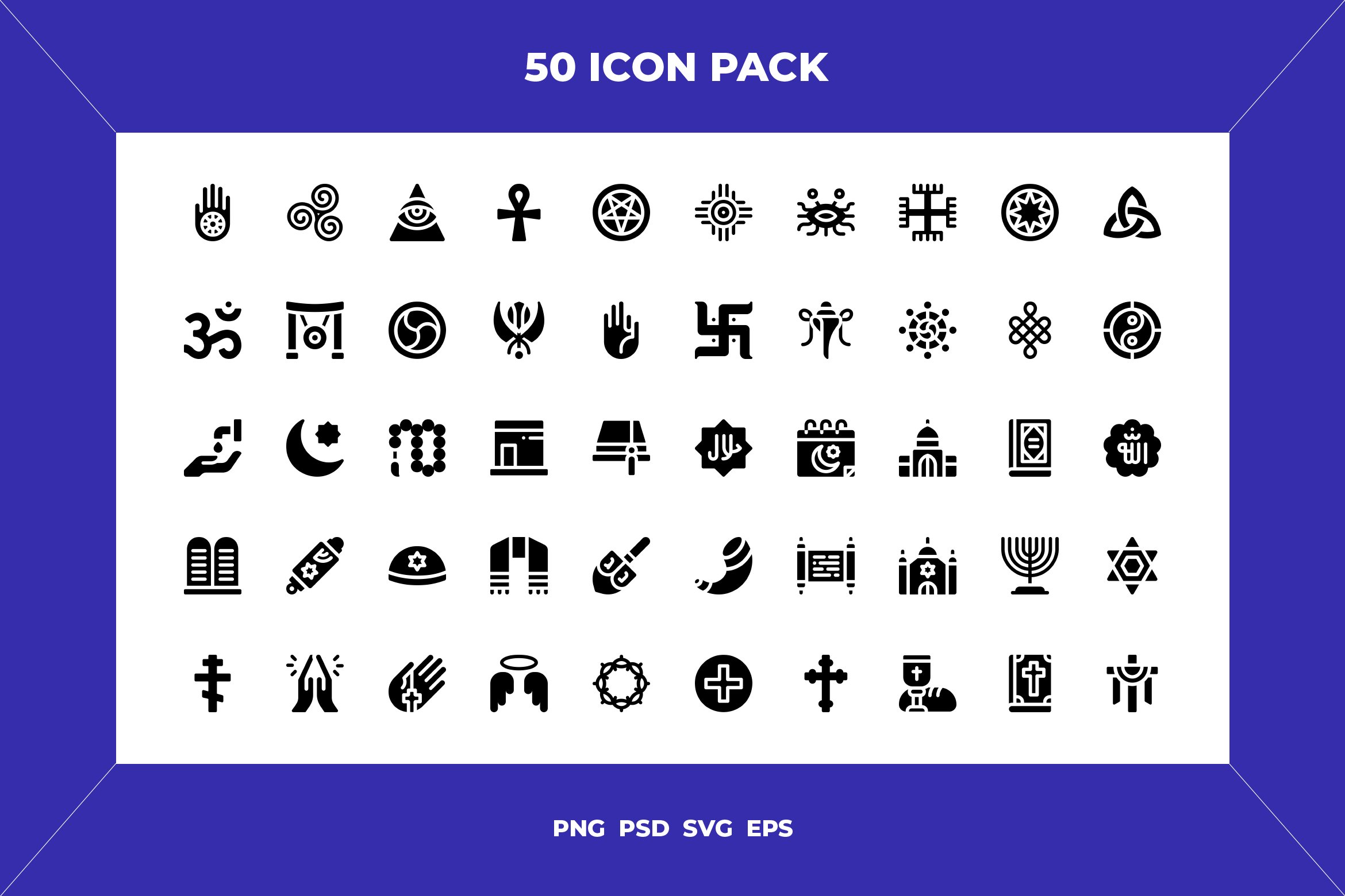 Religion icons cover image.