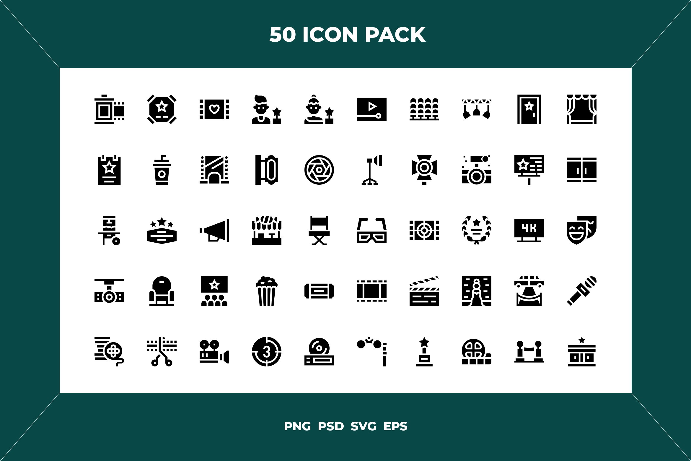 Cinema icons cover image.