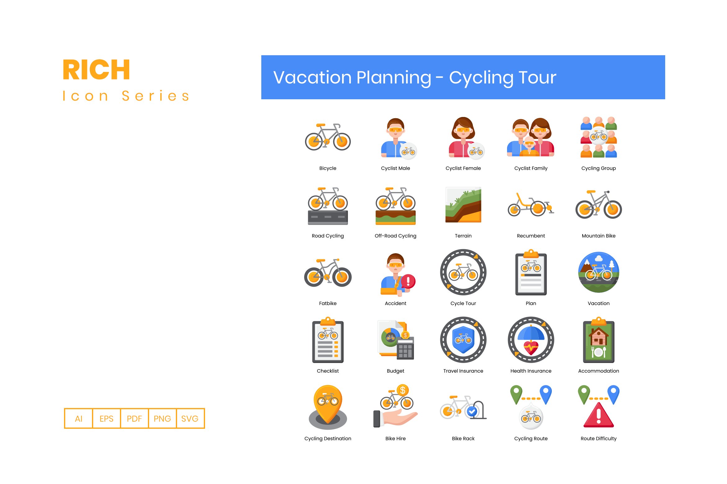 50 Vacation Planning - Cycling Tour preview image.