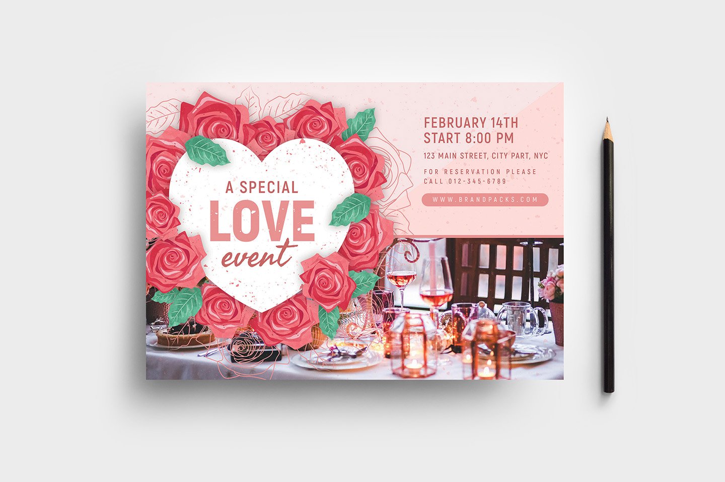 valentines day flyer template 151