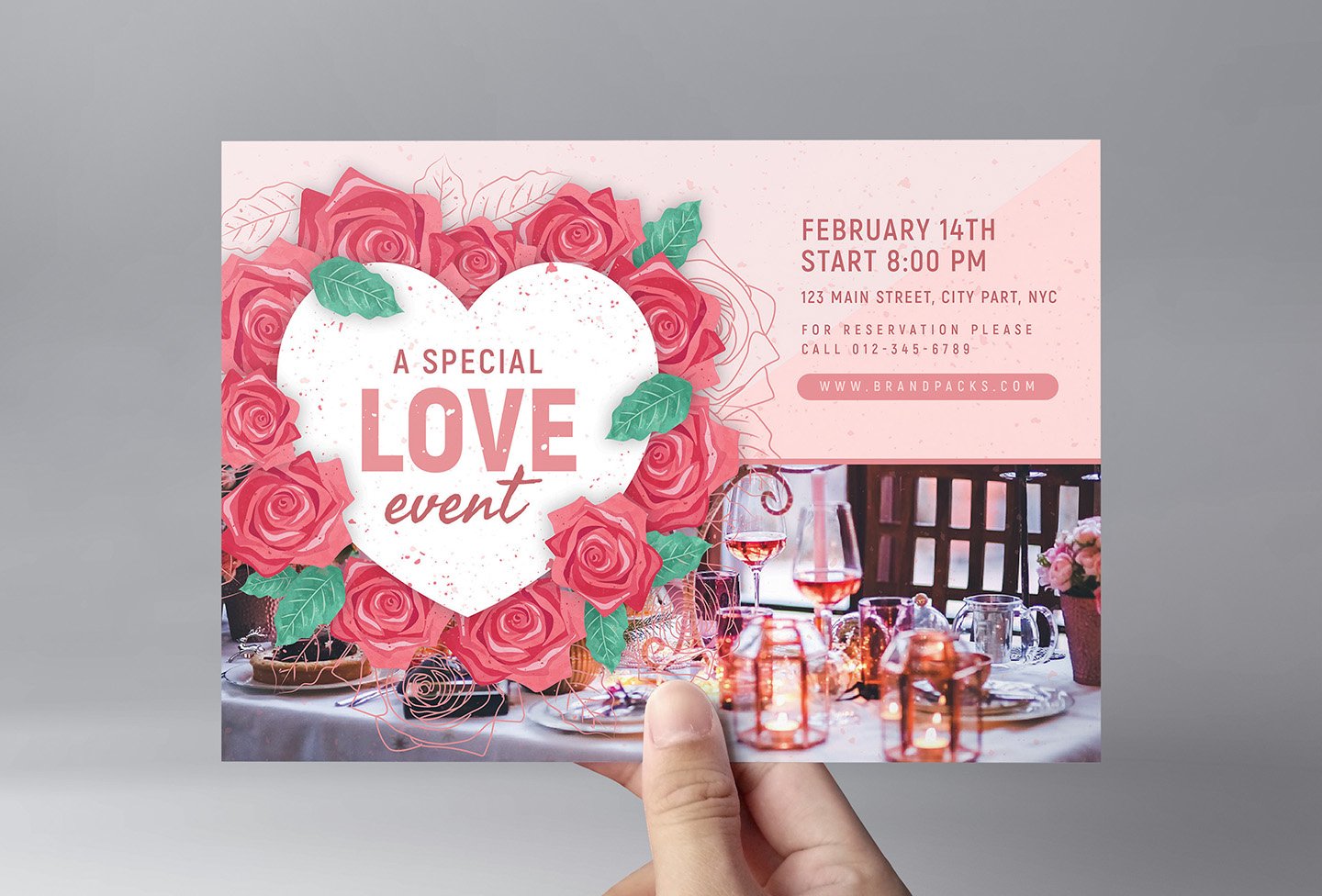 Valentines Flyer & Poster Templates preview image.