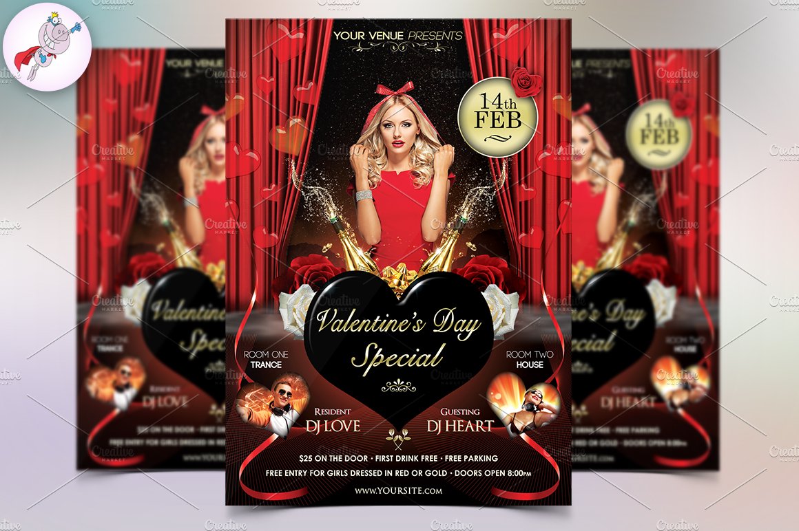 Valentine's Day Special Flyer cover image.