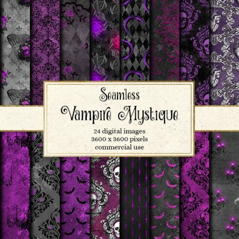Vampire Mystique Digital Paper cover image.