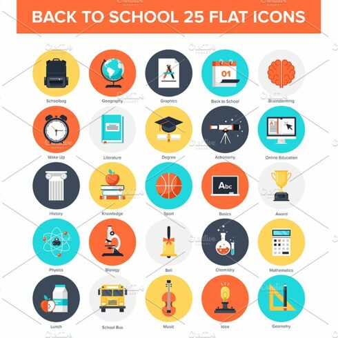 Education Icons cover image.