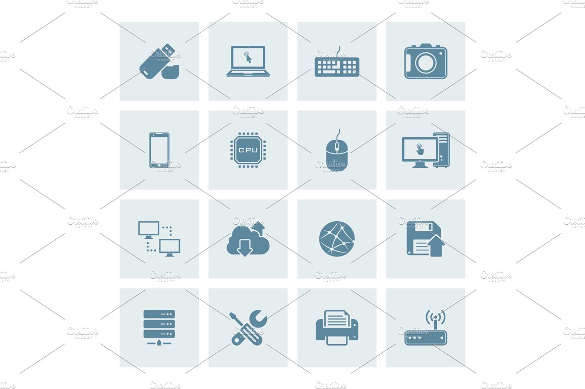 Technology icons cover image.