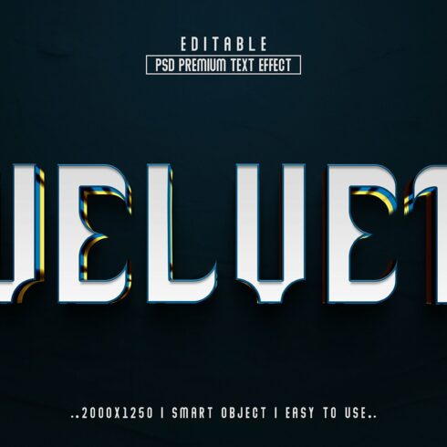 3d text effect with a black background.