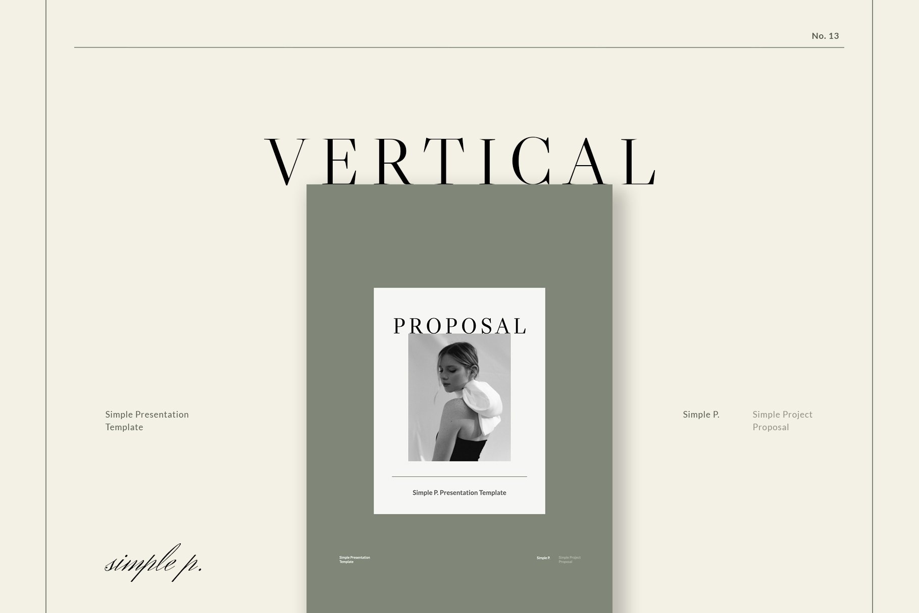 Proposal Vertical Template cover image.