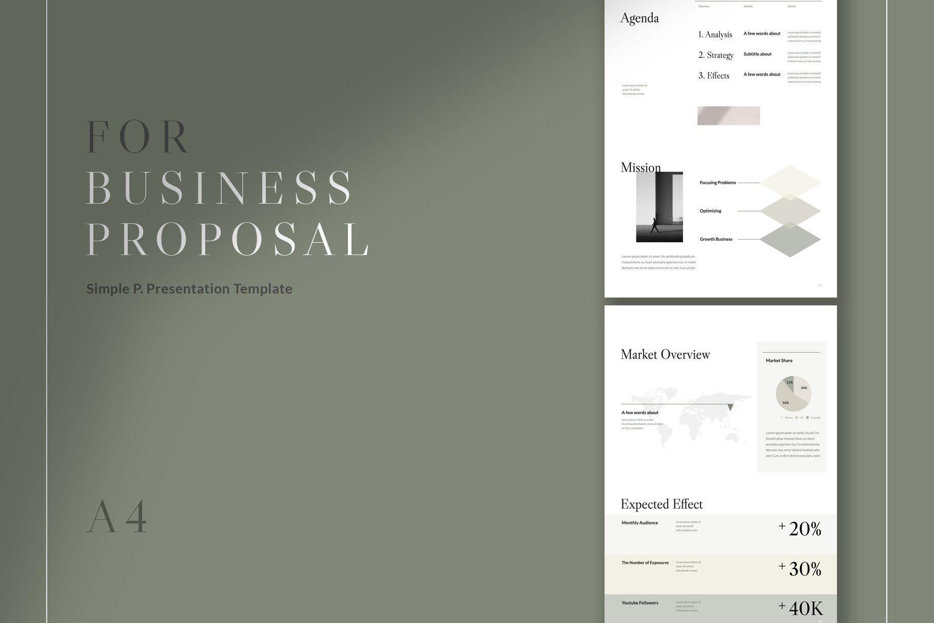 Proposal Vertical Template preview image.