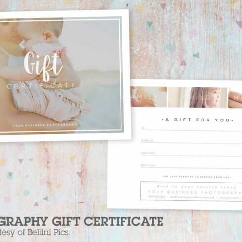 VG020 Gift Certificate Template cover image.