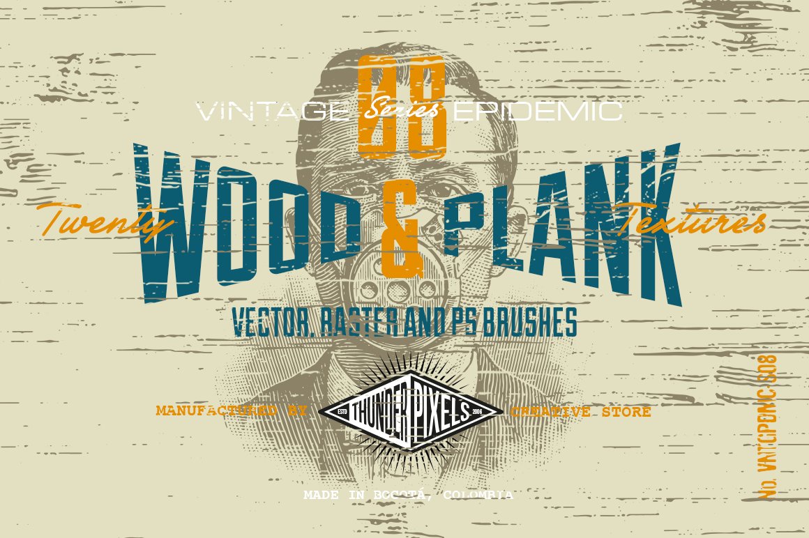 20 Wood & Plank Textures - VES08 cover image.