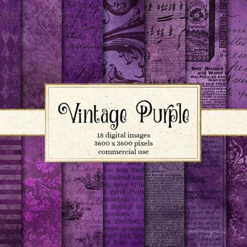 Vintage Purple Textures cover image.