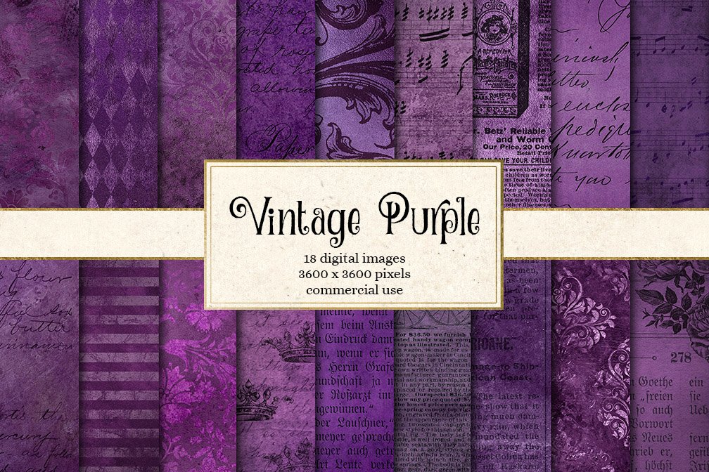 Vintage Purple Textures cover image.