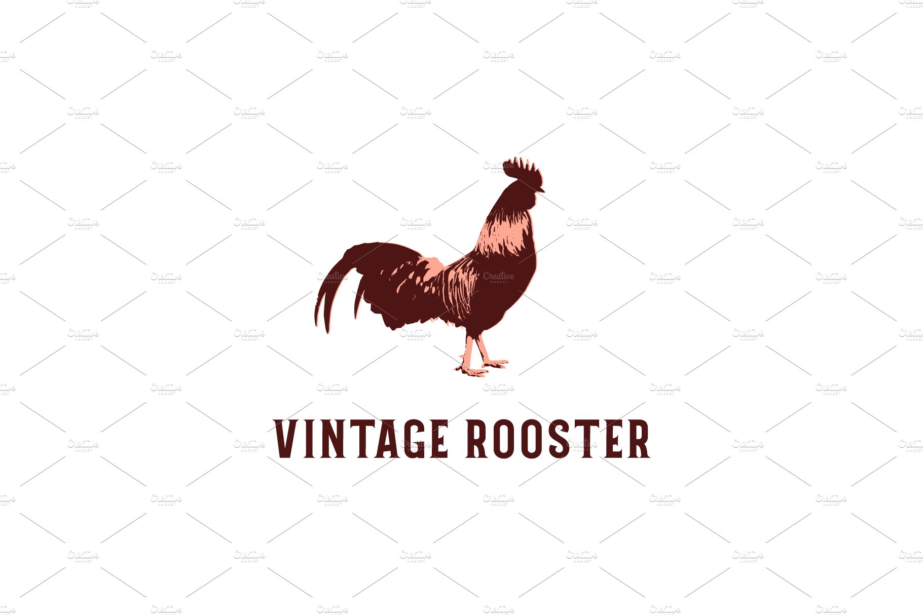 Vintage Rooster Logo Design cover image.