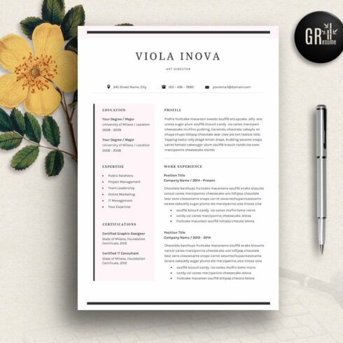 Resume Template | CV Template - 02 cover image.
