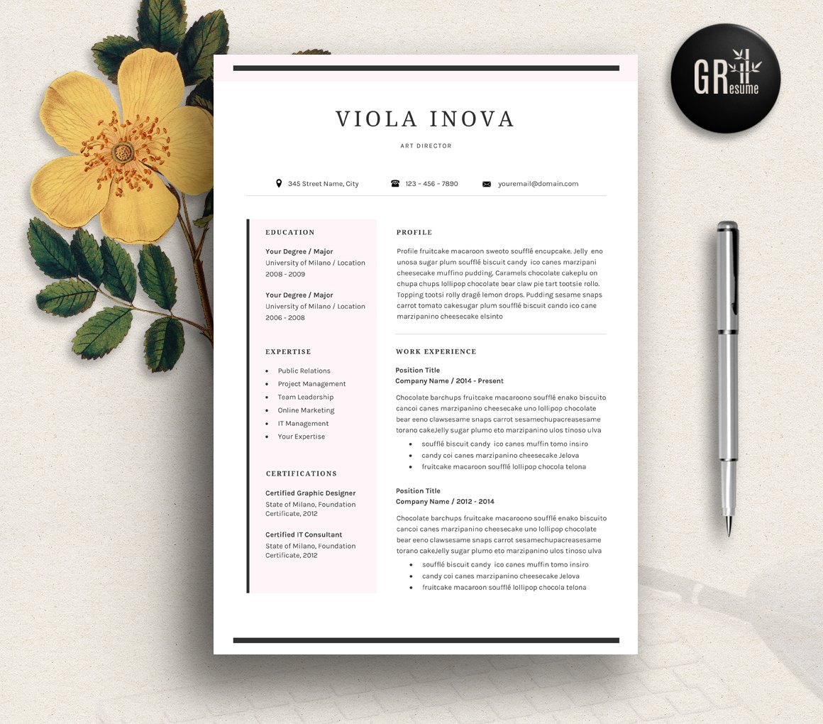 Resume Template | CV Template - 02 cover image.