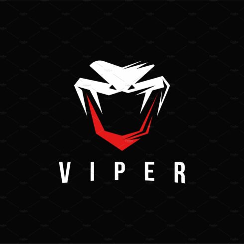 Agresive powerful viper snake logo cover image.