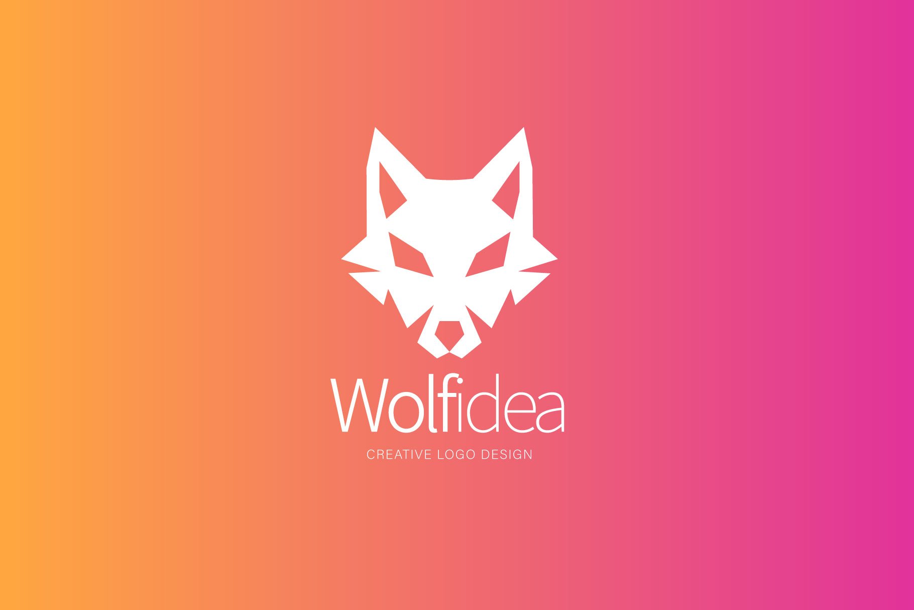 Wolf logo preview image.