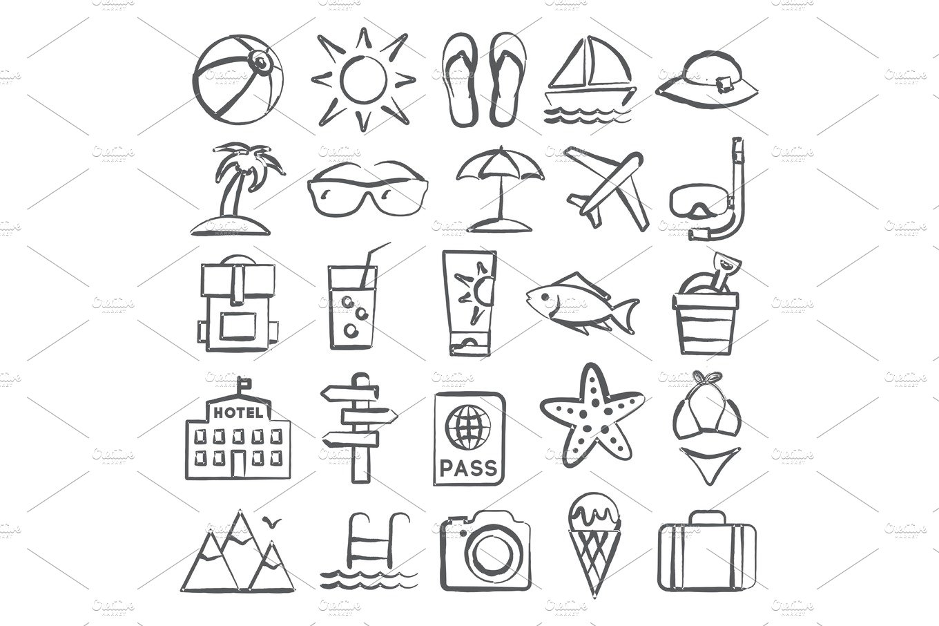 Summer Doodle Icons cover image.