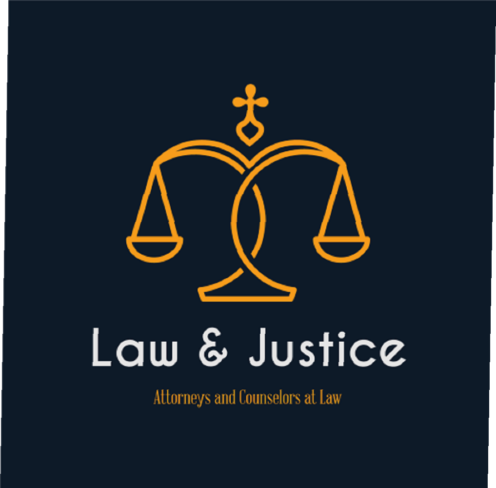 Law and justice logo.