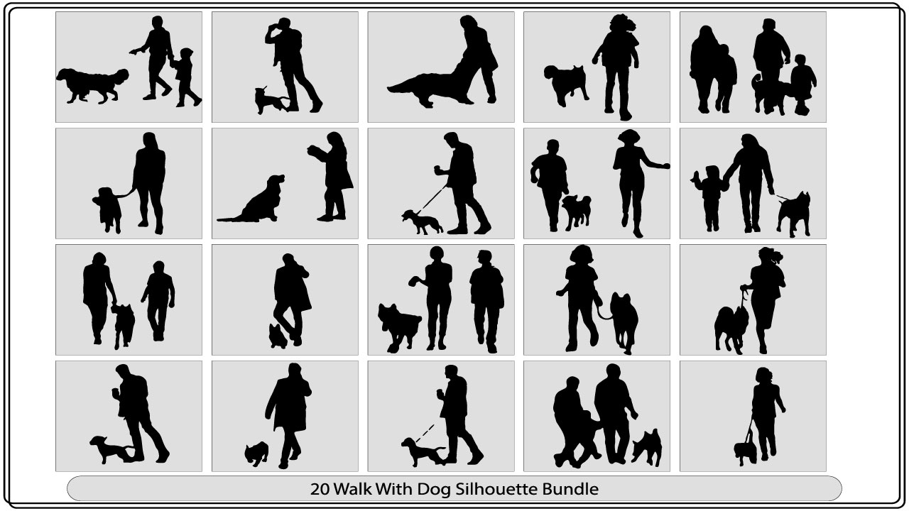 walk with dog silhouettemb add media 531