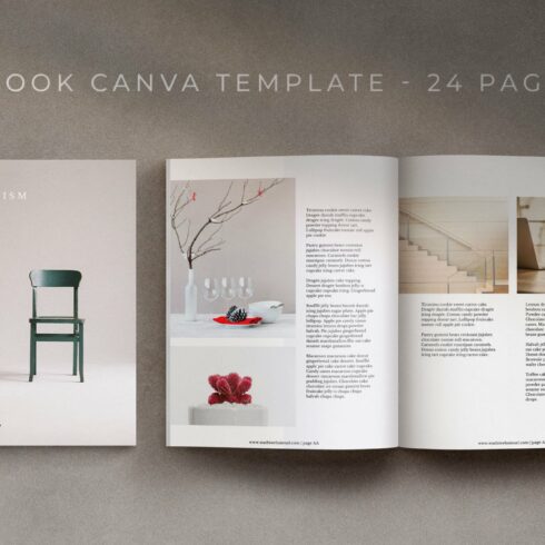 eBook/Magazine Canva Template- Washi cover image.
