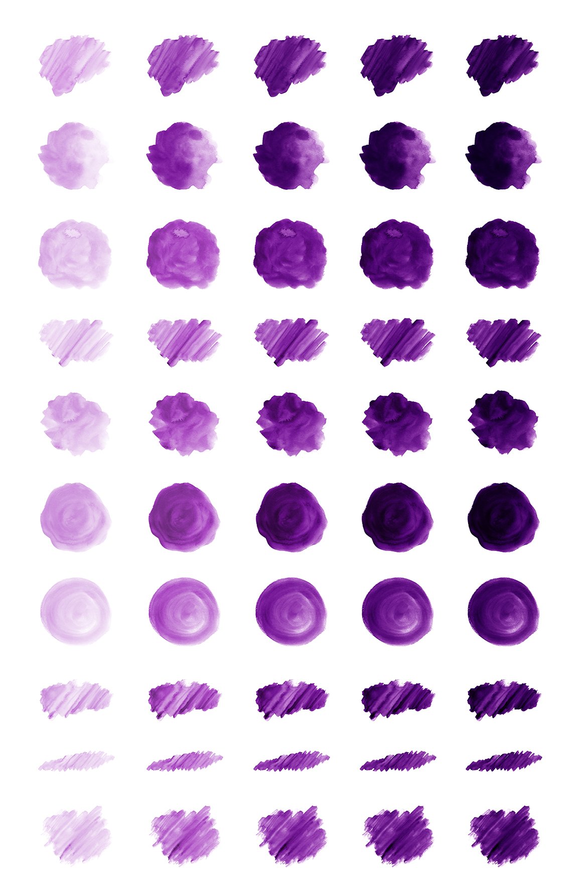 watercolor elements purple preview 03 297