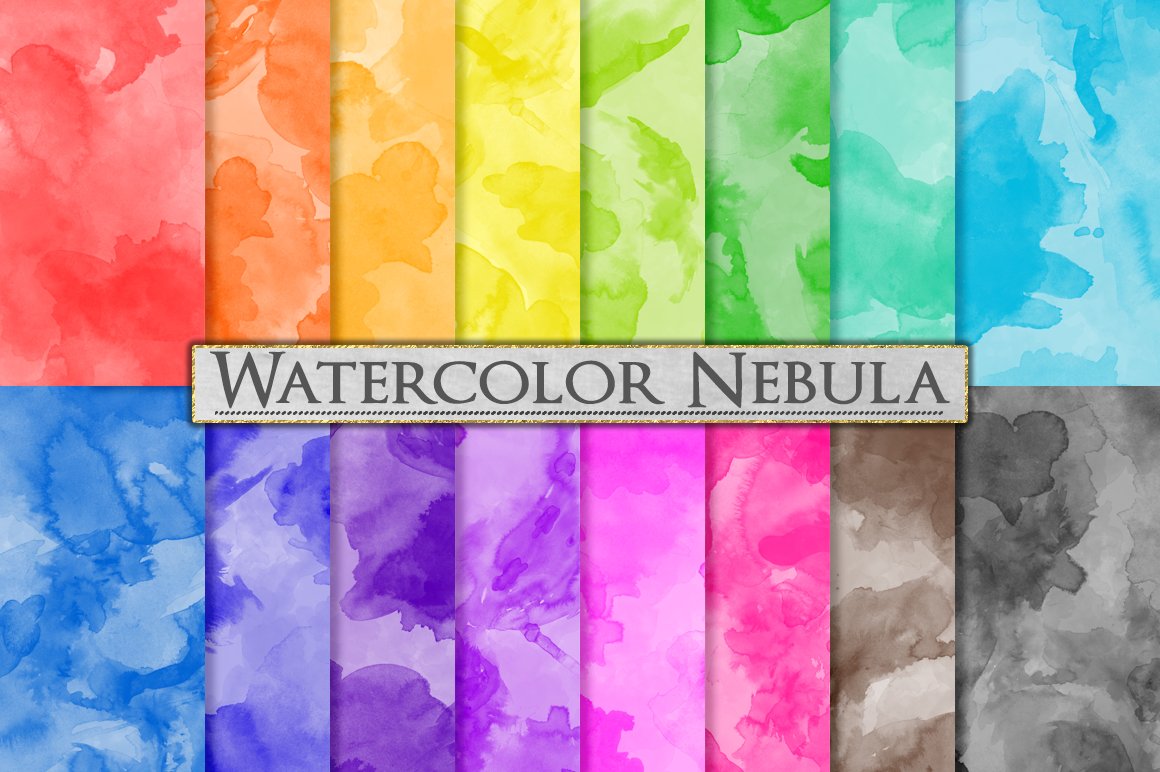 Watercolor Textures - Paint Splatter cover image.