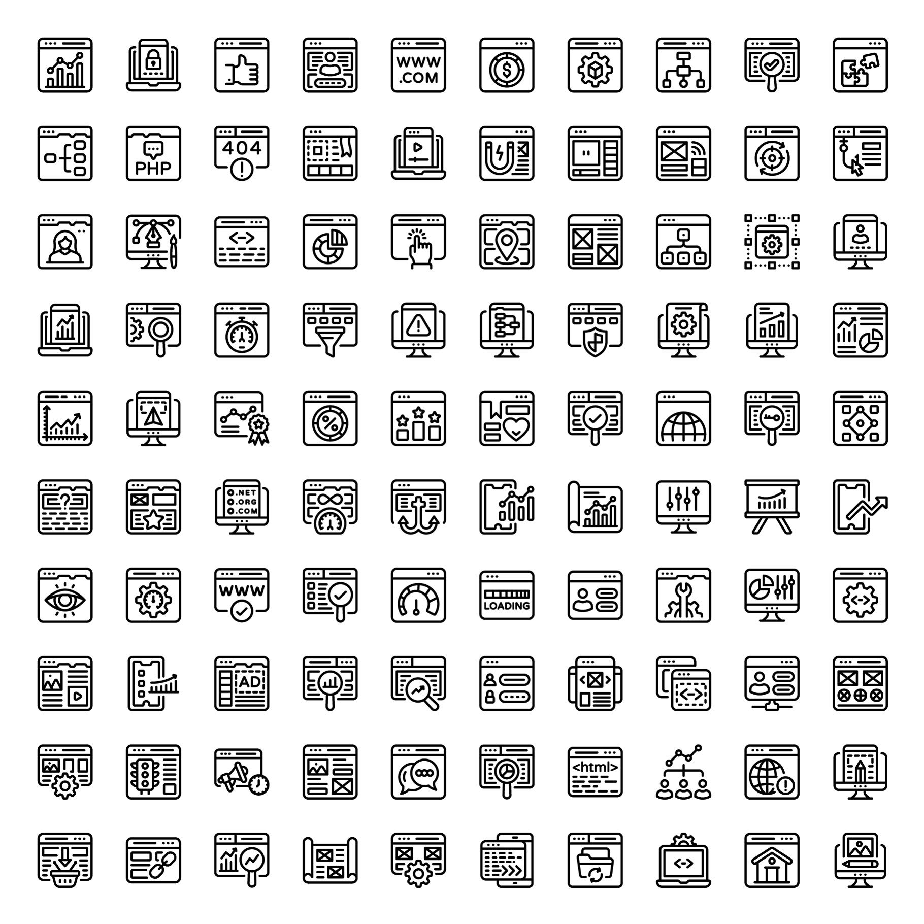 web and analytics icons full preview 1 546