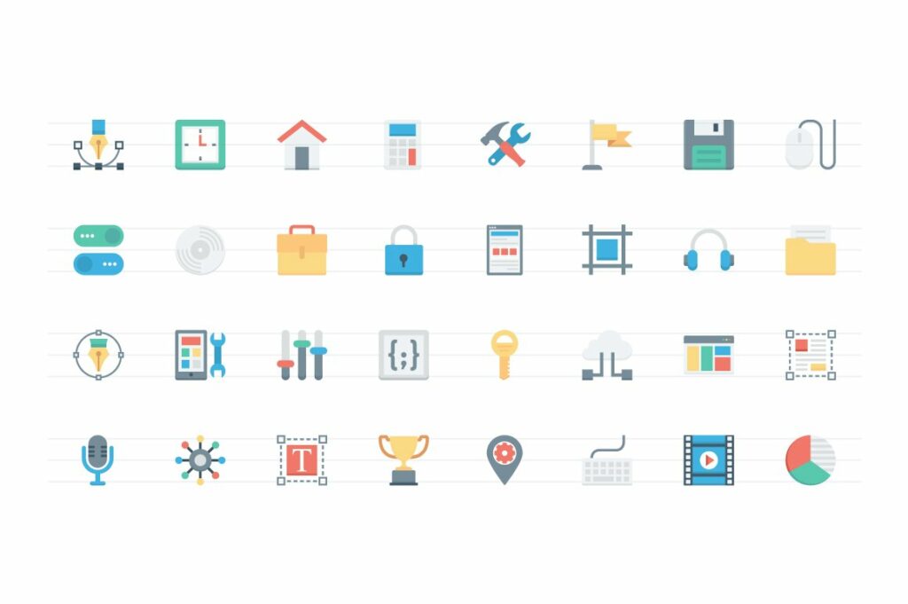 Web Design and Development Icons – MasterBundles