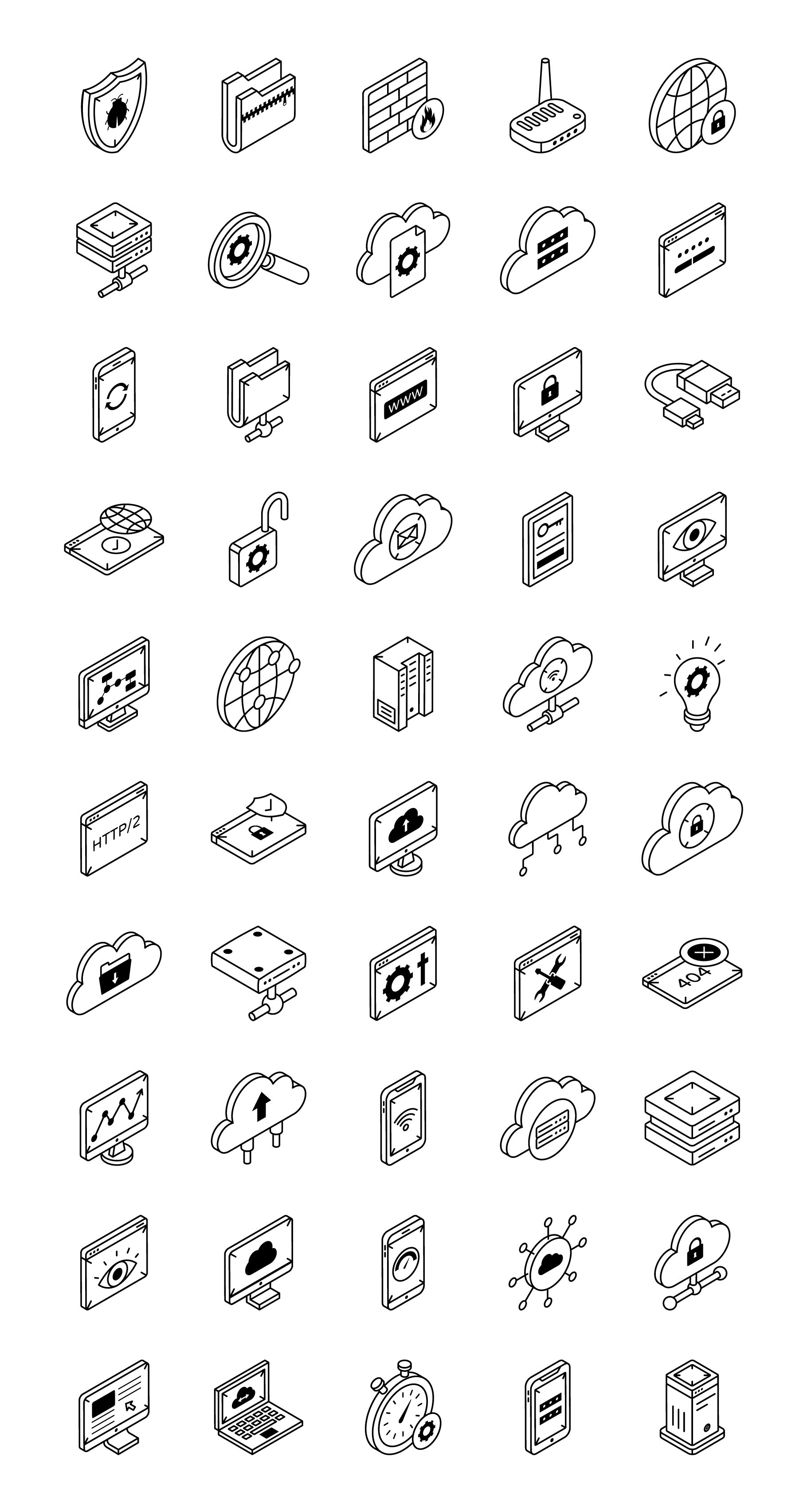 web hosting icons full preview 3 77