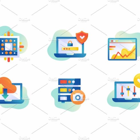 Web Hosting Icons cover image.