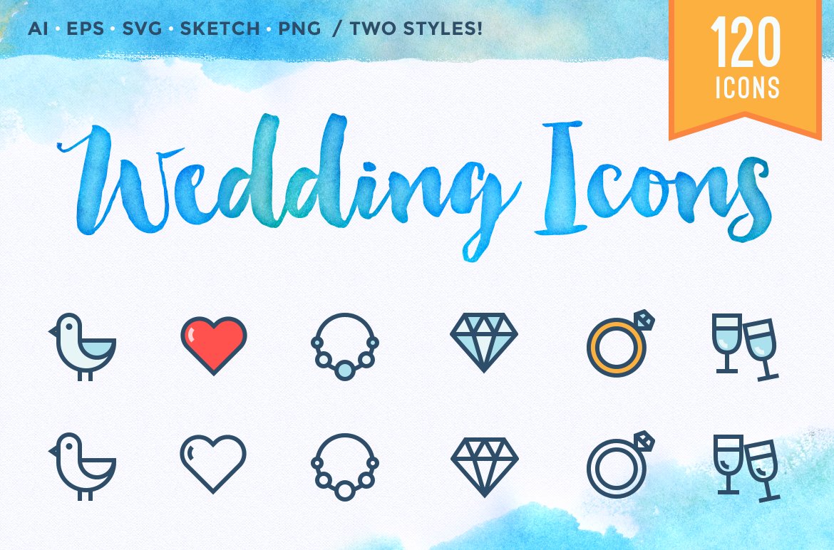 WEDDING ICONS cover image.