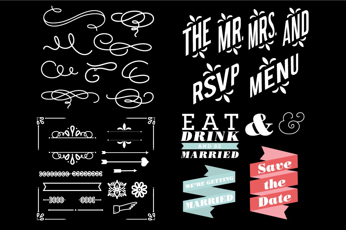 Wedding Vector Icons preview image.