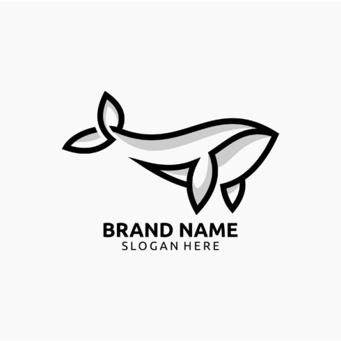 Whale Logo Template cover image.